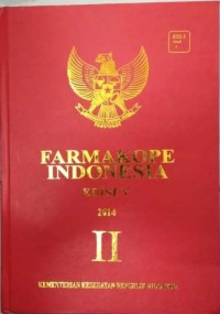 Farmakope Indonesia, Edisi V, Buku II