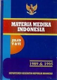 Materia Medika Indonesia Jilid V & VI