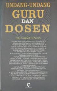 Undang - Undang Guru dan Dosen